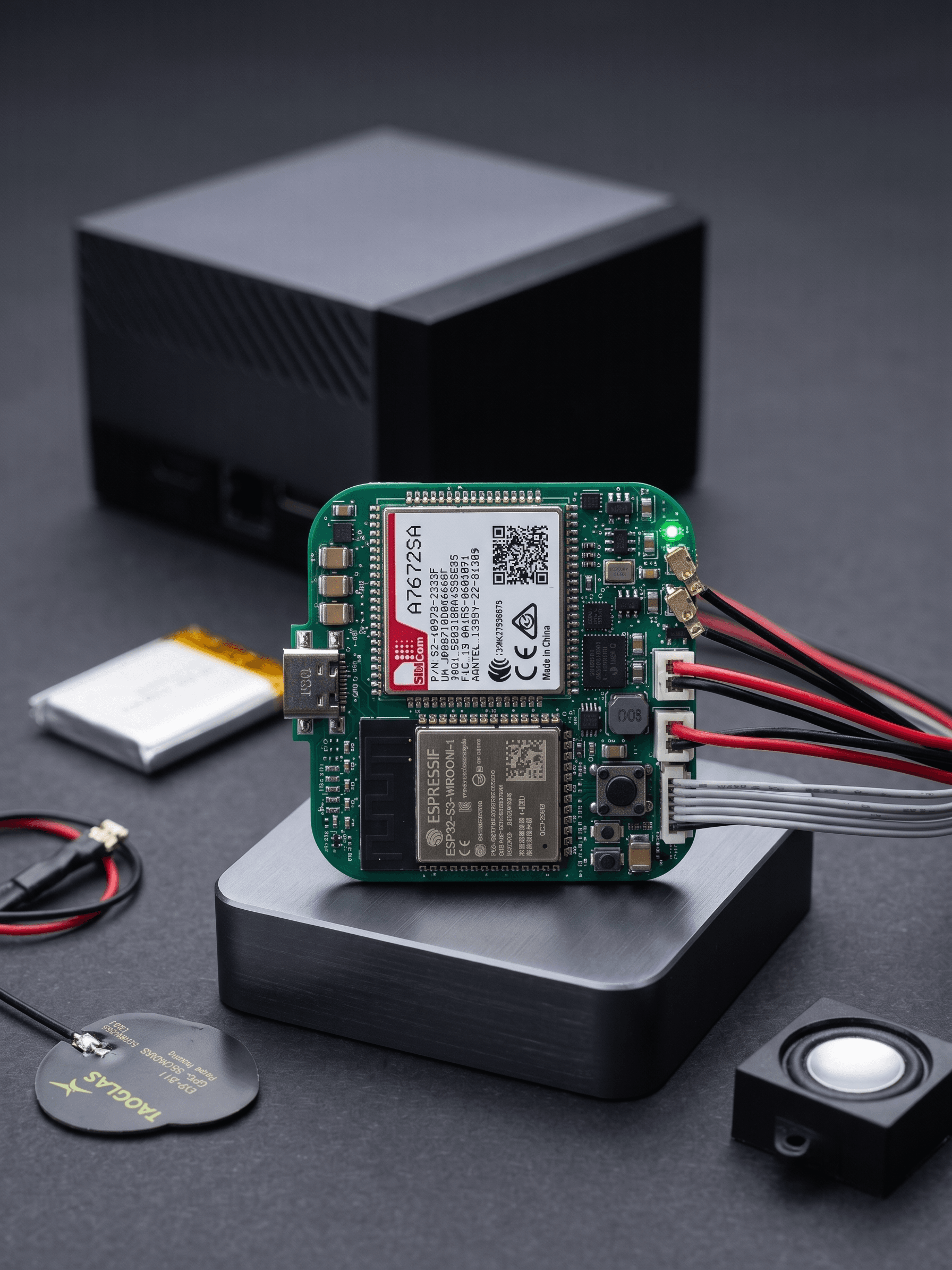 AI-enhanced view of the current Qube Pin electronics with Station